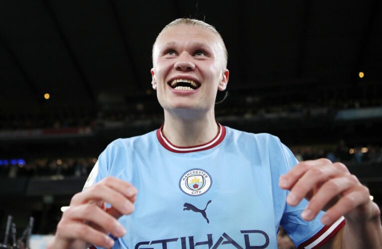 Man City boss Pep Guardiola praises ‘unique’ Erling Haaland for ‘unbelievable’ scoring and predicts more records broken