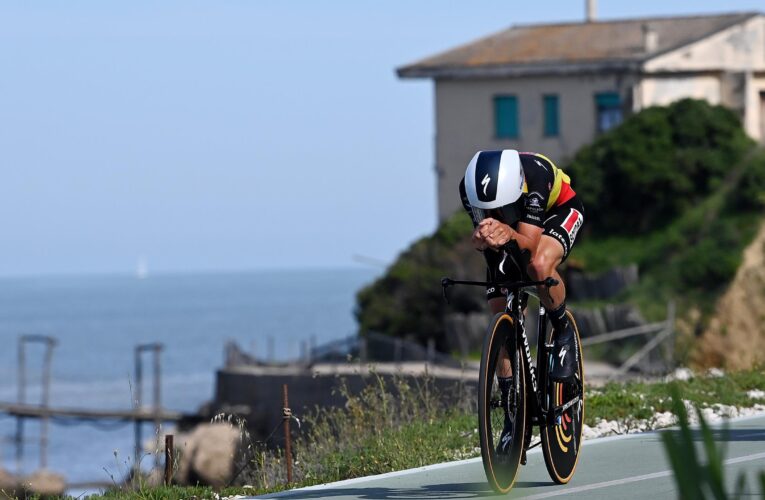Giro d’Italia 2023: Remco Evenepoel dominates the field to claim stunning time trial win on Stage 1