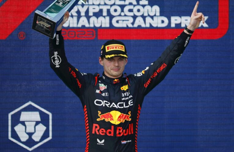 Max Verstappen storms through the field to take win at F1 Miami GP, Red Bull team-mate Sergio Perez second