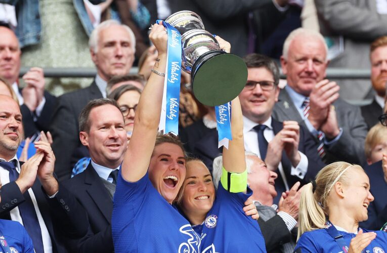 Chelsea 1-0 Manchester United: Sam Kerr goal hands Emma Hayes’ Blues an FA Cup final hat-trick