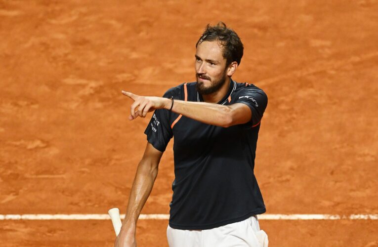 Daniil Medvedev finds funny side as he beats Stefanos Tsitsipas at Italian Open – ‘I was just laughing’