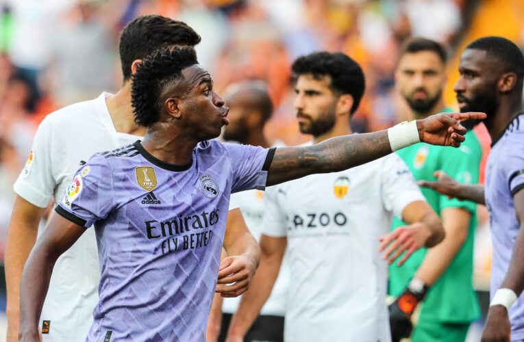 ‘These episodes of racism can’t happen’ declares Carlo Ancelotti as Vinicius Jr. hits out at La Liga over red card