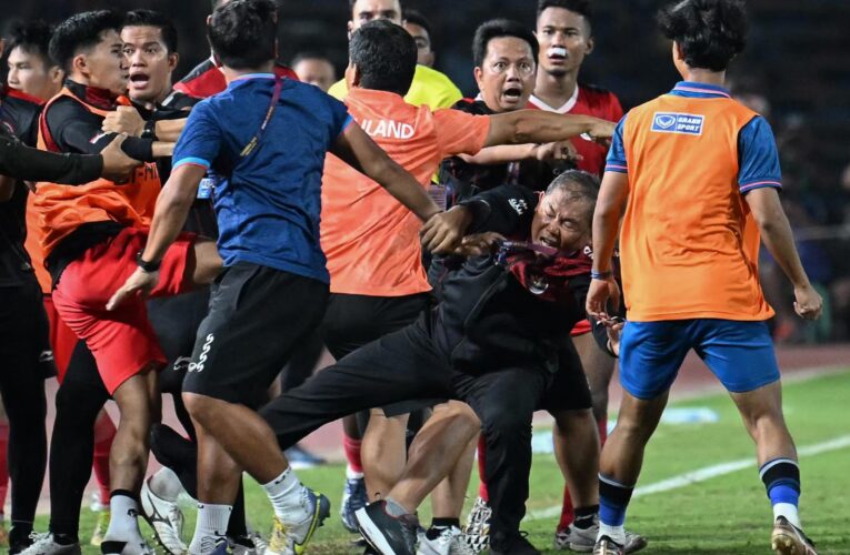 Southeast Asian Games: Two Thailand players banned for six months after chaotic brawls in final