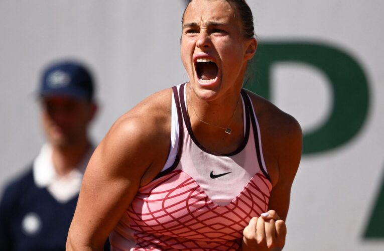 French Open 2023: Aryna Sabalenka’s title bid continues with straight-sets win over Iryna Shymanovich