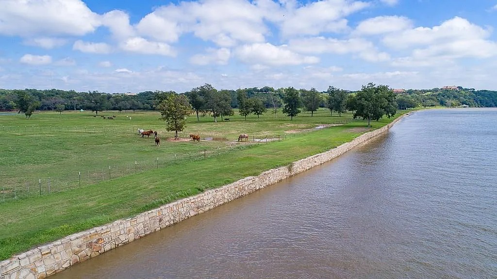 the river bank.