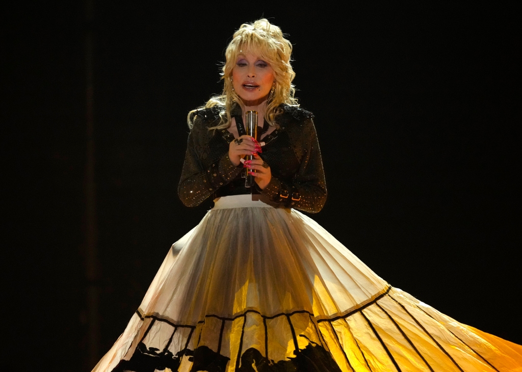 Dolly Parton performs "World On Fire" at the 58th annual Academy of Country Music Awards on on May 11, 2023, at the Ford Center in Frisco, Texas. 