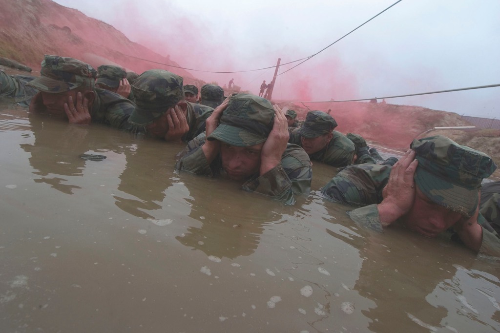 "Hell Week" is considered the culminating event that takes place before US Sailors make the leap to US Navy Seals.