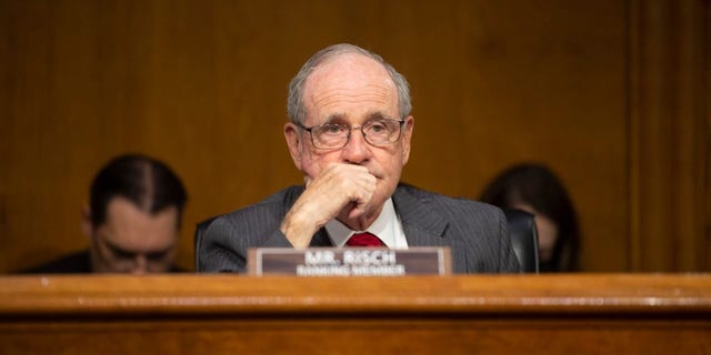 Sen. Jim Risch at hearing