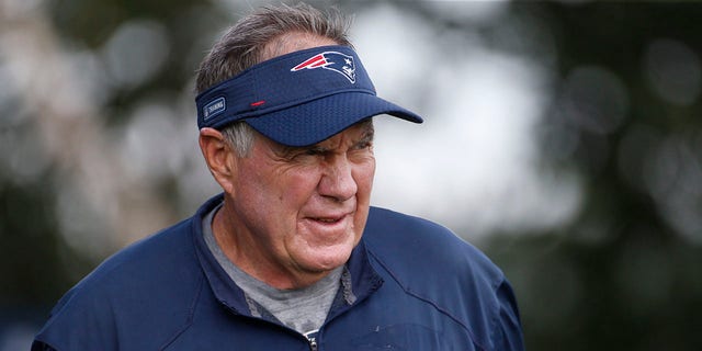 Patriots head coach Bill Belichick at training camp