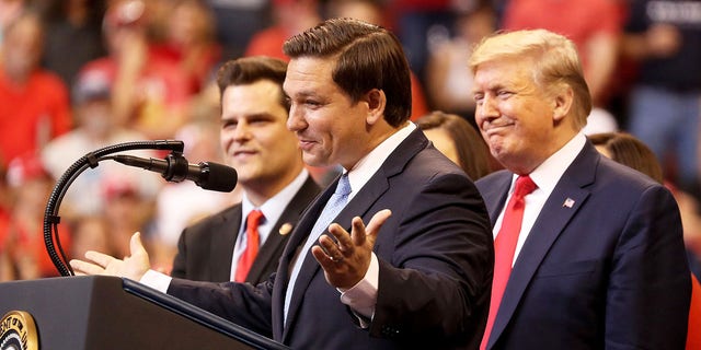 Ron DeSantis, Donald Trump together in 2019