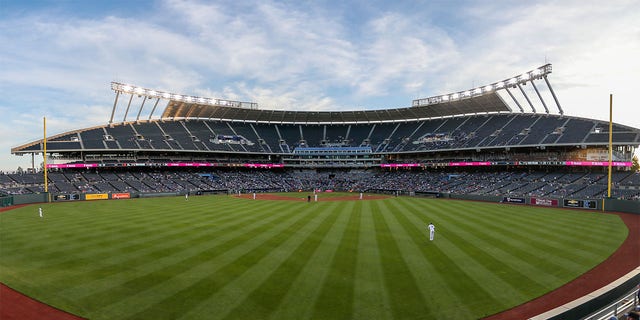 A view of Kauffman Stadium