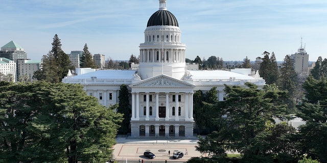 California Capitol seen from air