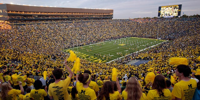 Michigan Stadium before the start of a game