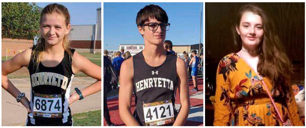 From left — Tiffany Guess, Michael Mayo and Rylee Elizabeth Allen are three of the seven people found dead on the property in rural Oklahoma. 