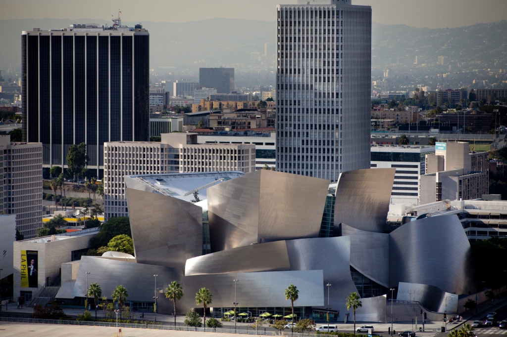 The Walt Disney Concert Hall in Los Angeles.