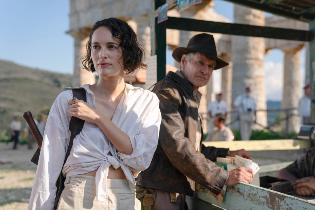 Phoebe Waller-Bridge (left) and Harrison Ford (right) who says the film will serve as as conclusion to the franchise. 