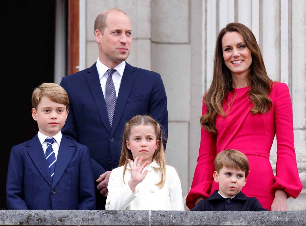 Prince George, Prince William, Princess Charlotte, Princess Kate, Prince Louis