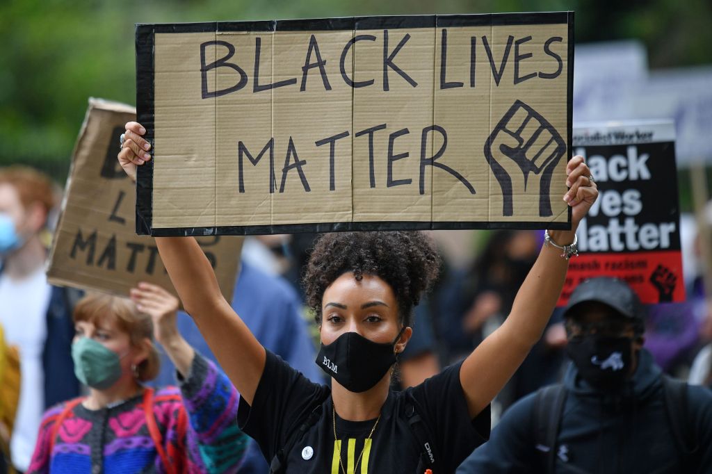 Black Lives Matter protester.