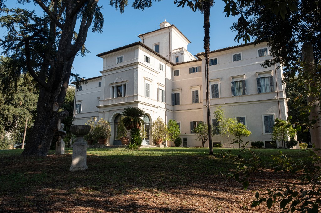 The Villa Aurora is 32,000 square feet, surrounded by landscaped grounds, and the ancestral home of one of the Italian aristocracy's most storied names, the  Boncompagni Ludovisi dynasty.