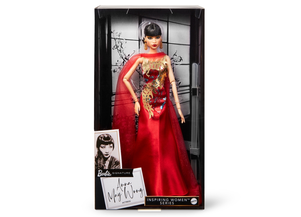 According to the brand, the doll is part of its “Inspiring Women” series which features the likes of Amelia Earhart and artist Frida Kahlo and costs $35.49. 