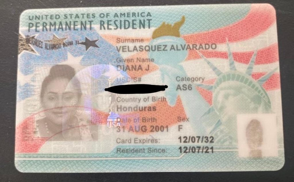 Victim Diana Velazquez Alvarado was a legal resident of the United States.