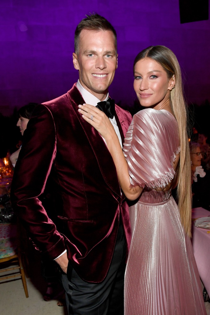 Tom Brady and Gisele attend the 2019 Met Gala.