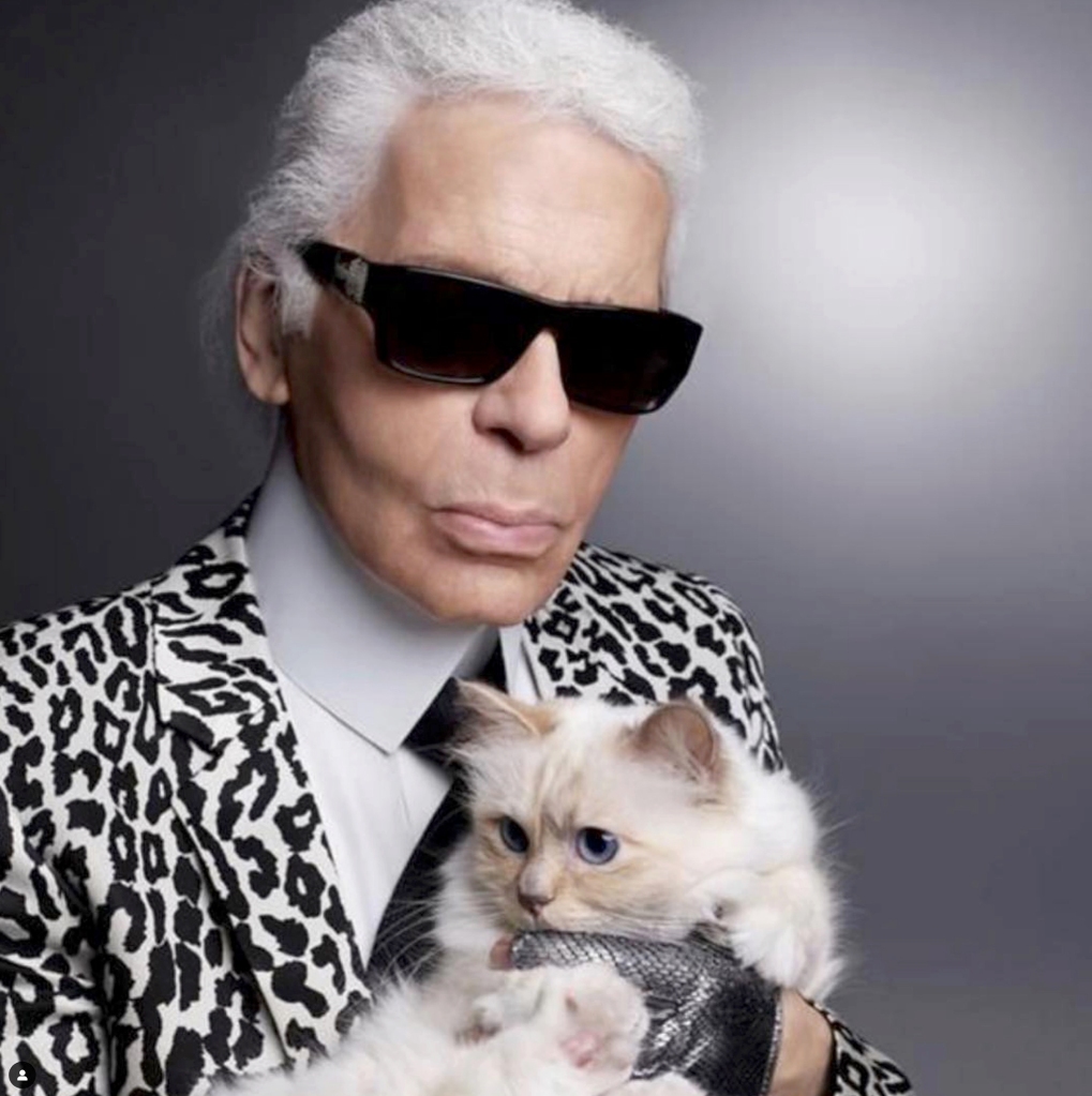 Karl Lagerfeld and Choupette