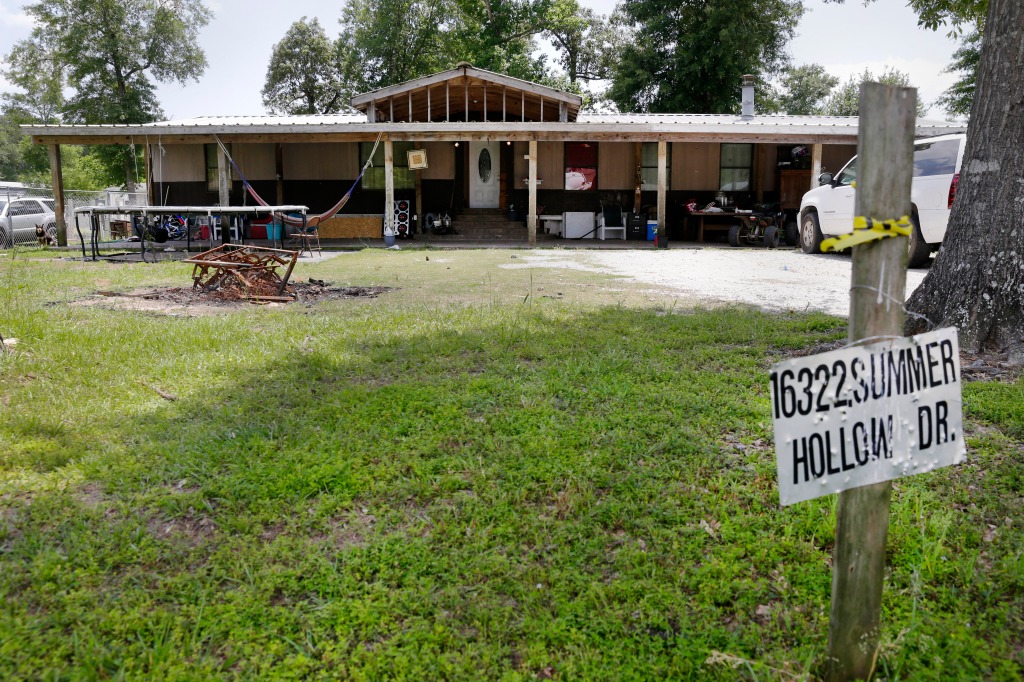 The double wide trailer home where murder suspect Francisco Oropesa was arrested the day before is shown, Wednesday, May 3, 2023.