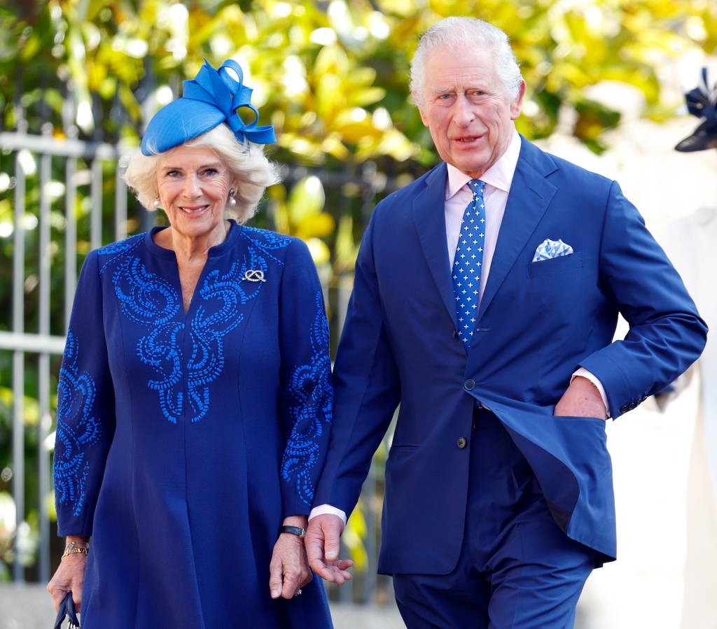 A picture of King Charles III and Camilla.