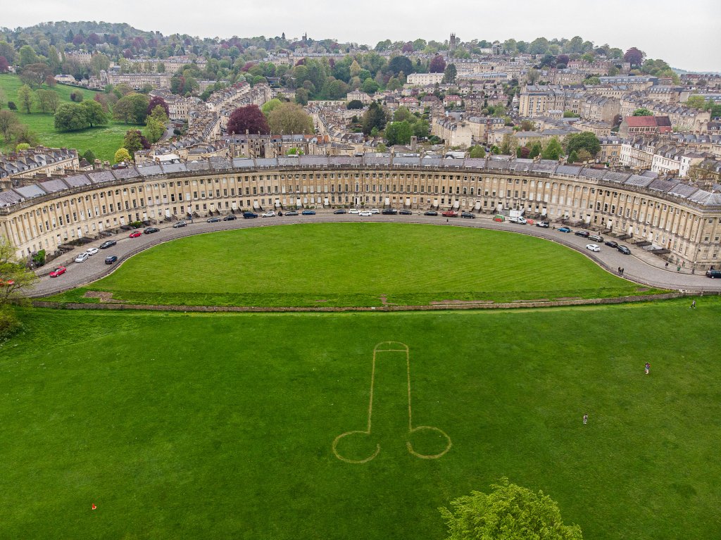 A penis has infiltrated a famous lawn in England.