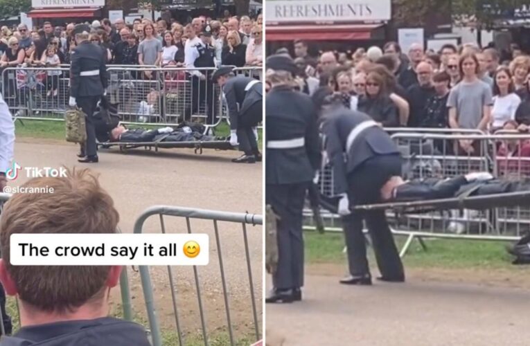 Coronation guards pass out while handling crowds lining up 24 hours early