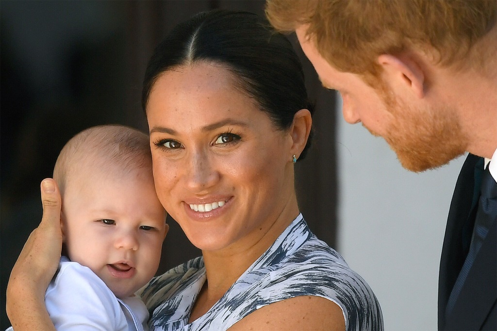 Prince Harry and Meghan, Duchess of Sussex and their son Archie Mountbatten-Windsor in 2019.