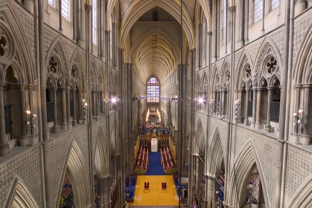 Royal family shares first look inside Westminster Abbey ahead of King Charles III's coronation