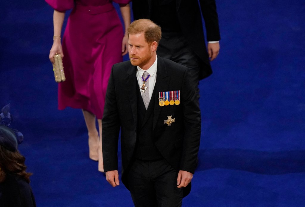 Prince Harry, Duke of Sussex arrives at Westminster Abbey