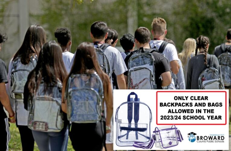 South Florida schools will only allow clear backpacks next year