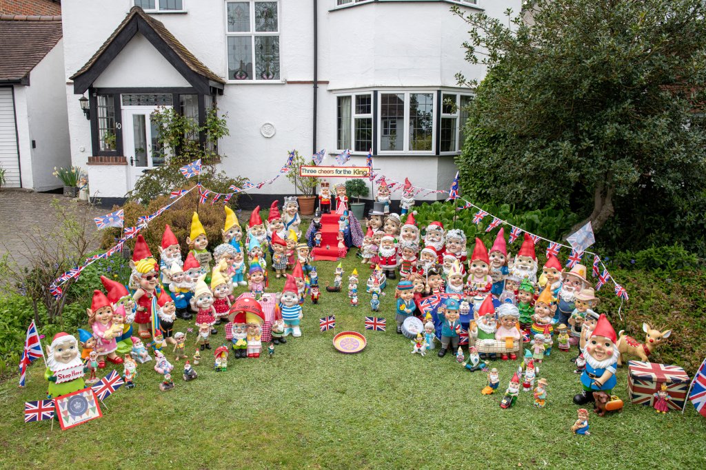 150 gnomes on display in Potter's garden. 