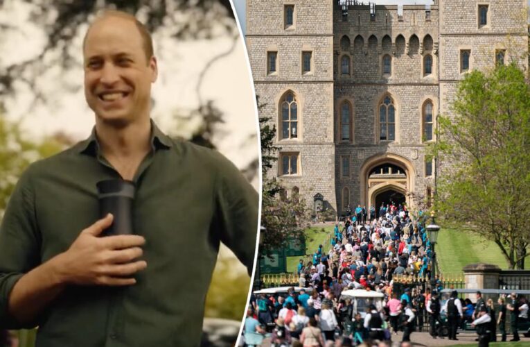 Prince William preps for coronation concert in cheeky clip