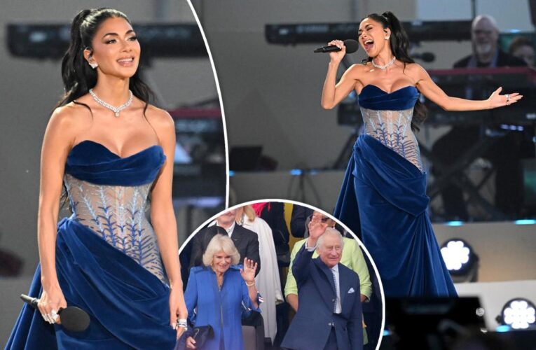 Nicole Scherzinger’s Disney princess moment at coronation concert