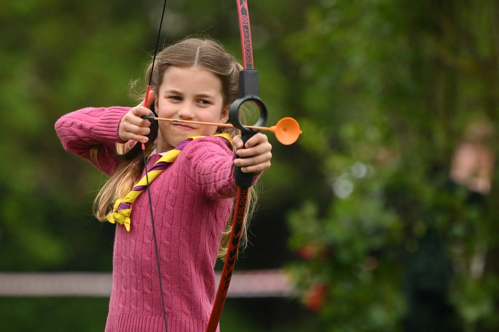 Katniss Everdeen has nothing on Princess Charlotte when it comes to archery.