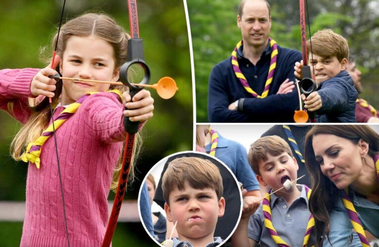 William, Kate take kids out for a day of volunteering after coronation