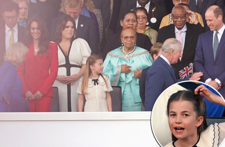 Princess Charlotte botched curtsy for Queen Camilla at coronation concert