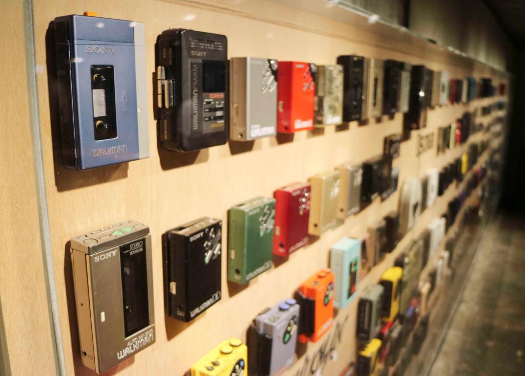 2019 Sony Walkman exhibit in Tokyo.