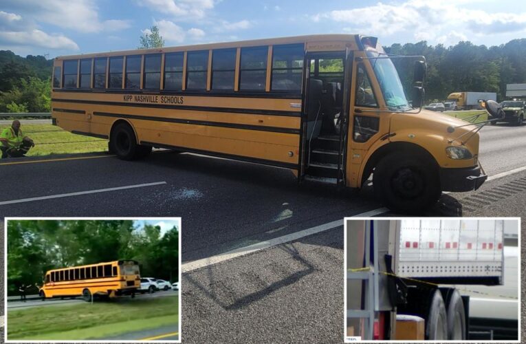 14-year-old drives stolen school bus across Nashville