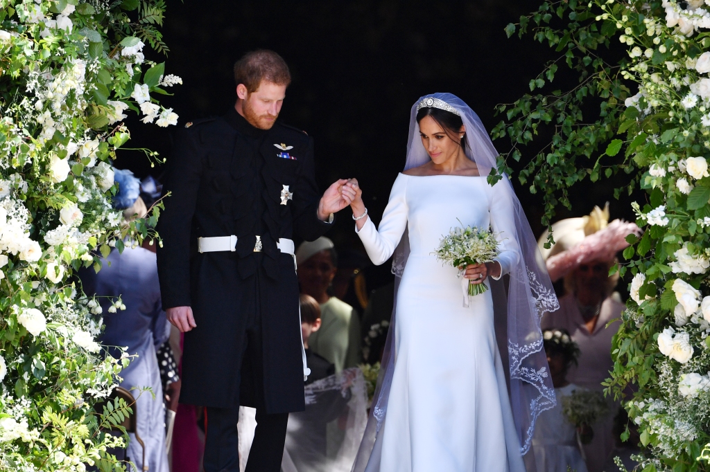 Markle's 2018 wedding gown was made by Givenchy. 