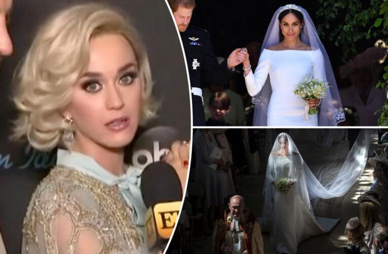 Katy Perry’s brutal take on Meghan Markle’s wedding gown resurfaces