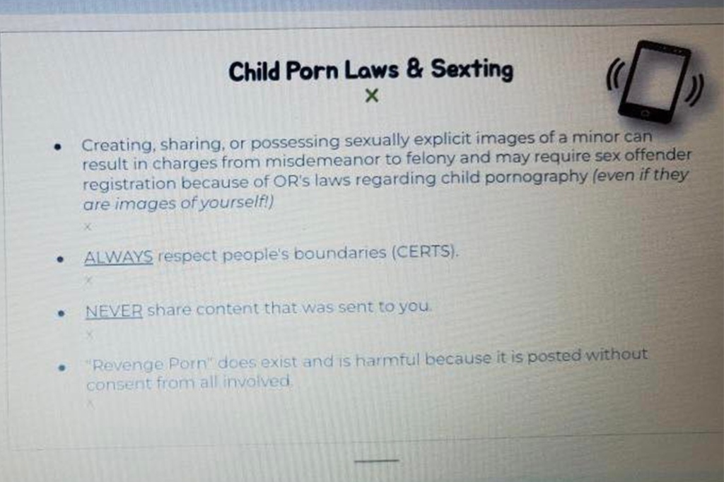 Oregon parents outraged as teachers expose students to sexually explicit language during lessons on porn