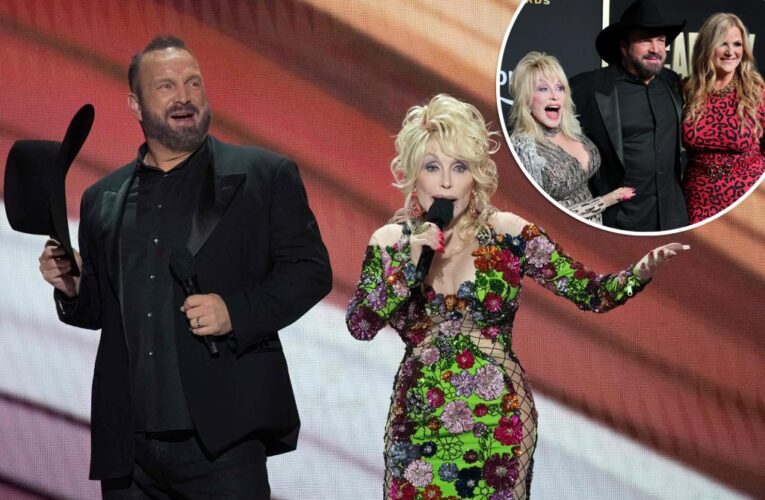 ACM host Dolly Parton teases threesome with Garth Brooks
