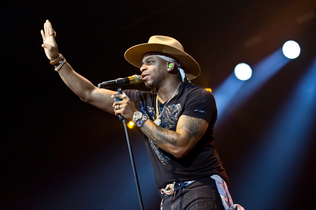  Jimmie Allen performs live on stage during a concert at the Country To Country Festival on March 7, 2020 in Berlin, Germany.