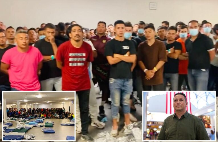 Video shows Border Patrol center in El Paso teeming with migrants