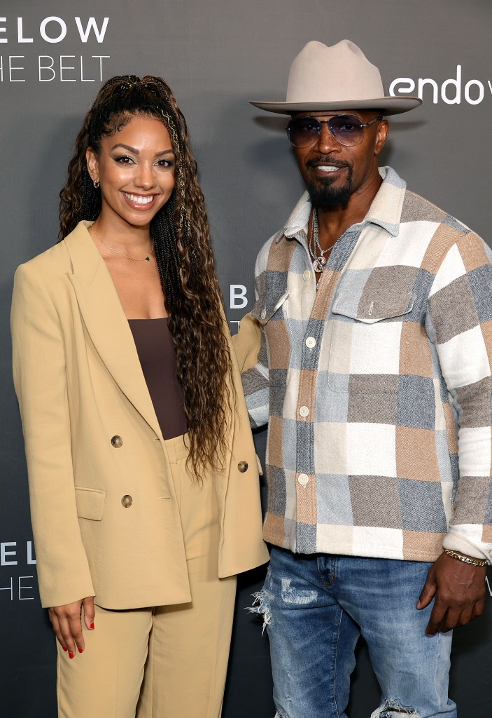 Corinne Foxx and Jamie Foxx